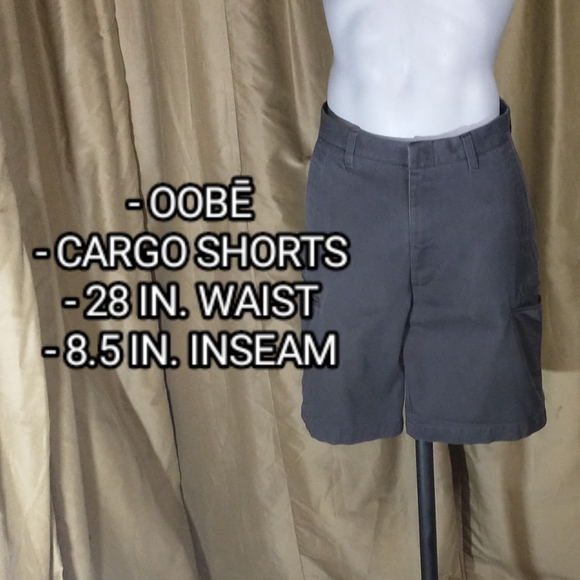 Oobe Dark Gray Cargo Shorts. Size 28. - Picture 1 of 6